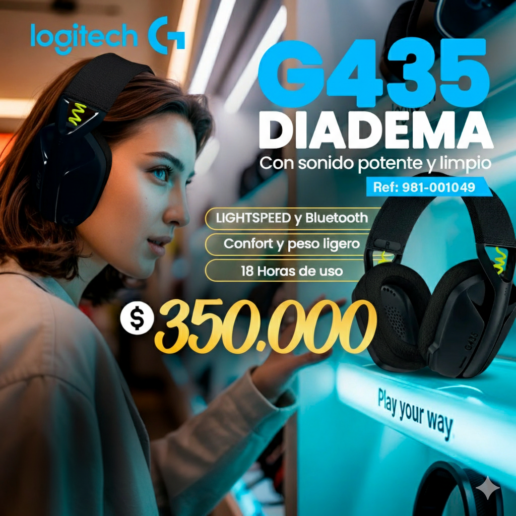 Diademas Logitech G435