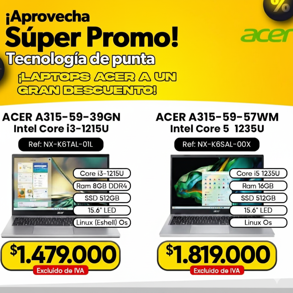 Portatiles Acer